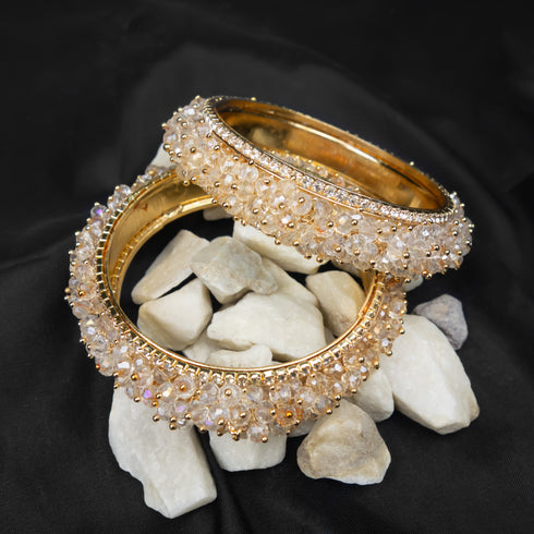 White Moti Bangles